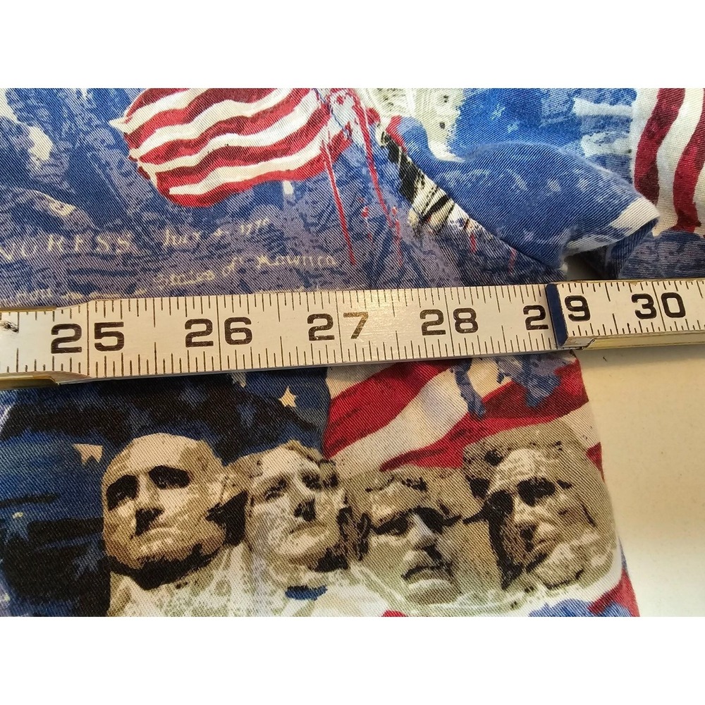Cotton Trader Shirt Mens 2xl Mt Rushmore 4th July short sleeve allover print - Picture 6 of 6